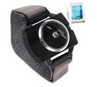 JECOMPRIS Restful Sleep Aid Wristband: Z168 Electronic Pulse Bracelet, Non-Invasive Nighttime Breathing Solution with Adhesive Electrodes (Black)