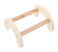 JECOMPRIS Safe and Practical Wooden Bird Perch for Parrots and Chickens, Beige Wooden Standing Stick Suitable for Farm Use with Sturdy Natural Wood Material