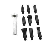 JECOMPRIS Silver Dent Remover Repair Kit with Replaceable Heads Professional Dent Puller Tool Set for Car Body Paintless Repair Easy Use Knockdown Pen