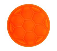 JECOMPRIS Slow Feeder Dog Bowl Orange Unique Shape Silicone with Bottom Cup Design Simple to Carry, Anti-choke Slow Feeding Pet Food Bowl for Pets and Puppies Suitable for Travel