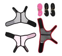JECOMPRIS Small Pet Leash Suitable for Indoor and Outdoor Activities 3 Sets Comfortable Mesh Cloth, Very Lightweight and Easy to Put and Take for Hamster and Squirrel