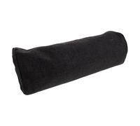 JECOMPRIS Small round Pillow Covers for Neck Roll, Cotton and Linen Cylinder Pillowcase, Lightweight and Quick-dry Neck Roll Bolster Pillow Cover for Sofa and Bed in Black