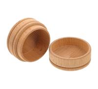 JECOMPRIS Solid Wood Tooth Keepsake Box Tooth and Hair Storage Container Round Memory Holder for Boys and Preserves Precious Childhood Growth Moments