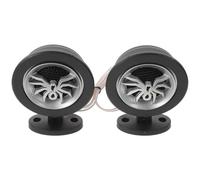 JECOMPRIS Spider Pattern Car Audio Tweeters 1.5" Pair 250w 90db Piezo Loud Car Speakers with Honeycomb Protective Net 45° Adjustable High-frequency Dome Tweeter for Upgrade