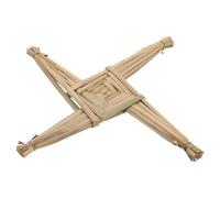 JECOMPRIS St Brigid s Cross Handcrafted Irish Seasonal Blessing Straw Cross Tabletop Traditional Farmhouse Spiritual Charm for Church Display and Home Decor