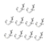 JECOMPRIS Stage Light Hooks Heavy Duty Aluminum Alloy Clamp Mounting Bracket 10pcs for Dj Par Lights 35-52mm Suitable for Home and Bar