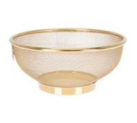 JECOMPRIS Stainless Steel Fine Mesh Colander Strainer Bowl, Versatile Rice Washer and Food Drainer, Kitchen Sieve with Modern Look for Washing Rice and Draining Ingredients
