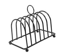JECOMPRIS Stainless Steel Toast Rack Bread Holder with Multi-slot Divider Kitchen Bread Stand for Toast and Loaf Display for Restaurant and Home Use