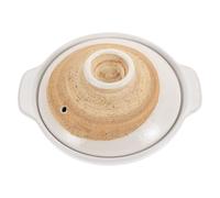 JECOMPRIS Terracotta Cooking Pot With Lid - 450ml Traditional Asian Cooking Pot Clay Casserole For One People - Stews Kitchenware For Rice Soup Family Meals New Year Dinner At Home