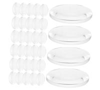 JECOMPRIS Transparent Double-Sided Convex Lens 0.98 Inch Optical Lens for Physics Teaching Science Experiments and Educational Demonstrations