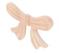 JECOMPRIS Vintage Bow Wood Carved Appliques Handcrafted Relief Onlays for Wall Mirror Mantel Door Bed Cabinet Dresser Decor Unpainted European Style Wood Applique with Romantic Bow Design