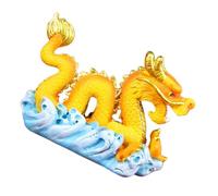 JECOMPRIS Vintage Dragon Cake Decoration Figurine Compact Resin Animal Topper for Dessert Table Ancient Style Baking Decor for Birthday Christmas Thanksgiving Celebrations