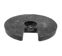 JECOMPRIS Weighted Round Table Lamp Base for Desk Lamps Wire Pass-Through Holes and Flat Bottom Surface Plastic Material Suitable for Bedroom and Office Use Weight for Stability