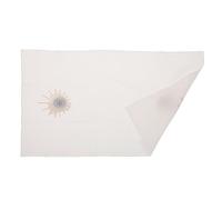 JECOMPRIS White Linen Altar Cloth with Embroidered Communion Symbol, Church Sacrament Liturgy Corporal Cloth for Holy Mass and Baptism Rituals