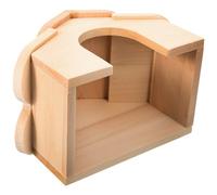 JECOMPRIS Wooden Hamster Hideout for Small Pets Providing a Comfortable Sleeping Environment and Wear Resistance Shelter for Dwarf Bunnies and Small Animals