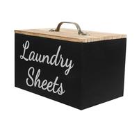 JECOMPRIS Wooden Laundry Dryer Sheet Dispenser Box with Capacity Sturdy Softener Sheet Holder for Home Laundry Room Storage Minimalist Farmhouse Decor Organizer