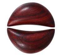 JECOMPRIS Wooden Sacred Gua Divination Cups Set, 2.5-Inch Red Sandalwood Moon Blocks, Portable Home Divination Tools for Rituals and Astrology Ceremony, 1 Pair