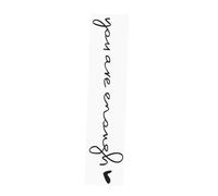 JECOMPRIS You are Enough Car Mirror Waterproof Film Pet Rearview Mirror Decal with Adhesive Backing Reflective Car Stickers for Women Easy Install for Vanity and Rearview