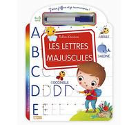 J'ECRIS LES LETTRES MAJUSCULES: Cahier d'écriture - Avec 1 feutre effaçable
