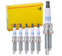 Jectam Automotive Replacement Iridium Platinum Spark Plugs 6 PCS SILZKBR8D8S 97506 Compatible with BMW 135i 335i 435i 640i 740i M2 M235i M3 M4 X3 X5 X6 Replace for 12120039664 12120038896 12120038704