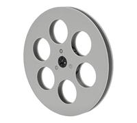 Jectse 1/4 7 Inch Empty Reel Fit for TEAC Reel to, Enhanced Structural Integrity, ABS Vintage Universal Open Sound Tape Empty with 6 Holes, Ideal for Enthusiasts (Gray)