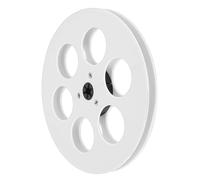 Jectse 1/4 7 Inch Empty Reel Fit for TEAC Reel to, Enhanced Structural Integrity, ABS Vintage Universal Open Sound Tape Empty with 6 Holes, Ideal for Enthusiasts (White)