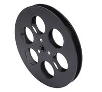 Jectse 1/4 7 Inch Empty Reel Fit for TEAC Reel to, Enhanced Structural Integrity, ABS Vintage Universal Open Sound Tape Empty with 6 Holes, Ideal for Enthusiasts (Black)
