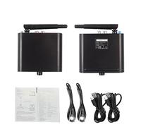 Jectse 100M Wireless Sound Transmitter, High Fidelity Stereo with Ultra Low Latency Below 15ms and Plug and Play, for Home Theater and Professional Setups