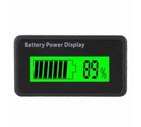 Jectse 12-48V Battery Capacity Voltage Meter£¬Battery Power Display 12-48V Universal Capacity Indicator Tester Voltmeter (Green Light)