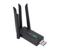 Jectse 1300Mbps Dual Band WiFi USB Adapter for Desktop PC, 2.4G 5G Gigabit Wireless Network Dongle with Antenna, Plug and Play, Supports WiFi6 for Fast Connections