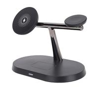 Jectse 15W Wireless Charger Stand, Fast Charging Magnetic Travel Charger Stand, Eliminate Cable Chaos, 360° Adaptive Attachment, for IOS for Android Devices