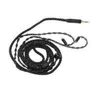 Jectse 16 Core Silver Plated IEM Cable for KZ ZSR, Soft Braided Headphone Cable for KATO, Fits Westone W4R, 3.5mm to 2 Pin 0.78mm for ZST-X, Pre-curved Hook for Outdoor Activities