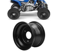 Jectse 16X8.00 7 Inch Wheel, Aluminum Alloy Wheel Rim with 3 Hole Fits for Most ATVs Go Karts Carts (Black)