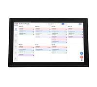 Jectse 18.5 Inch Digital Calendar Chore Chart, Interactive Touchscreen WiFi Family Planner with 32GB Memory, for Home Schedules Wall Desktop Mount (GB Plug)