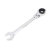 Jectse 19mm 12 Point 72 Tooth Flexible Head Ratcheting Wrench, Flexible Head is 180 Degree Adjustable, for Tightening The Closed Circuit Nuts in Air Conditioning, Fuel, and Brake Lines.