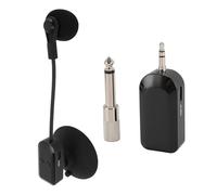 Jectse 2.4G Wireless Saxophone Microphone, Clip on Instrument Microphone Wireless Transmitter & Receiver Pickup System Plug and Play for Guitar Violin Accordion Cello Zither Lute Clarinet