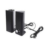 Jectse 2 in 1 Computer Speaker, USB Plug and Play Soundbar Speakers 3.5mm Sound Input with Volume Knob, for PC Laptop Desktop Display