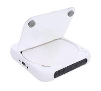 Jectse 2000 MAh CD Player with USB Rechargeable Battery, Multi-Port Headphone Holder, Timer Switch for Kids (White)