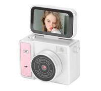 Jectse 2K Digital Camera, 2MP Flip Screen Portable Compact Camera with 180° Selfie Screen and Flash, for Travel Photography and Vlogging (Pink)