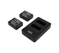 Jectse 2PCS 1600mAh NP-W126/W126S Camera Lithium Battery, Dual USB Charger with LED Display for NP W126S X100VI XM5 X100V XT30II XS10 XE5 Camera