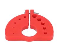 Jectse 3-12mm Drill Bit Sharpener Durable Plastic Material Drill Bit Sharpening Tool for Angle Grinder Easy to Use for Woodworkers and Metalworkers (Red)