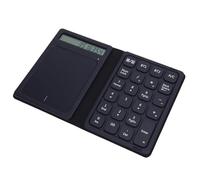Jectse 3 in 1 Bluetooth Number Pad with Touchpad and Calculator, 23 Keys Foldable Wireless Numeric Keypad for Data Entry, Type C Rechargeable, with PU Leather Case