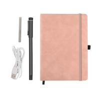 Jectse 3 In1 Digital Smart Pen, A5 Smartpen Notebook Set, Real Time Sync for Digitizing, Bluetooth 5.0 Paper Smart Writing Set, Convert to Text, OCR Technology,for IOS for Android (Pink)