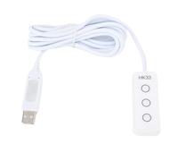 Jectse 3 Key USB Keyboard with Braille, Custom Keyboard Mouse Multimedia Function USB Macro Programming Key for Work Gaming, for Wins, for OS X, for Android, for Linux (White)