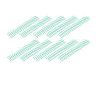 Jectse 30 Rings 19mm Binding Comb for A4 B5 A5 Paper, 150 Sheets Capacity, 10PCS Plastic Spines for Loose Leaf Notebooks, Reports, Presentations (Green)