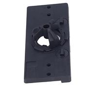 Jectse 35mm Hinge Hole Saw Jig Drilling Guide Cutter Bit Set: Accurate Positioning for Woodworking Projects, ABS Material (Black)