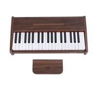 Jectse 37 Key Keyboard Piano, Portable Music Keyboard with Lighted Keys, Walnut Grain Pattern Electronic Piano Keyboard Set for Beginners Adults