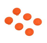 Jectse 3D Joystick Button Cover, Prevent Sliding Professional 3-Height 6 in 1 Thumb Grips for Controller (Orange)