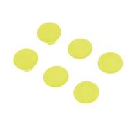Jectse 3D Joystick Button Cover, Prevent Sliding Professional 3-Height 6 in 1 Thumb Grips for Controller (Yellow)