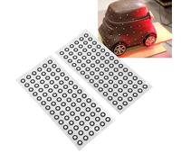 Jectse 3D Scanning Markers, 20 Sheets 1680Pcs High Reflectivity Tracking Points with Strong Adhesive for Reverse Engineering, 3D Motion and Gait Analysis